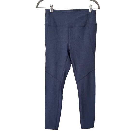 OUTDOOR VOICES‎ Cropped Workout Leggings Blue Sz Medium - Picture 1 of 4